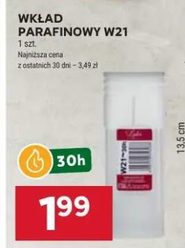 wkład parafinowy do znicza