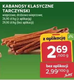 Kabanosy klasyczne wieprzowe, drobiowo-wieprzowe