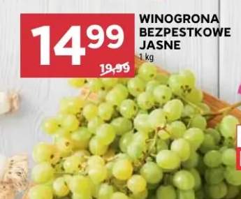 Winogrona bezpestkowe jasne