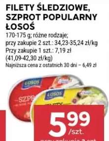 Filety śledziowe, szprot popularny łosoś różne rodzaje