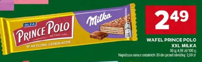 Wafel Prince Polo XXL w mlecznej czekoladzie