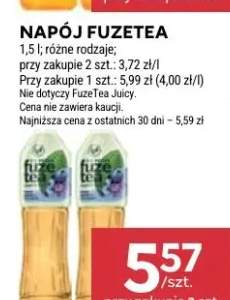Napój FuzeTea różne rodzaje