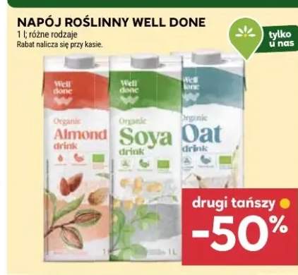 Napój roślinny Well Done różne rodzaje