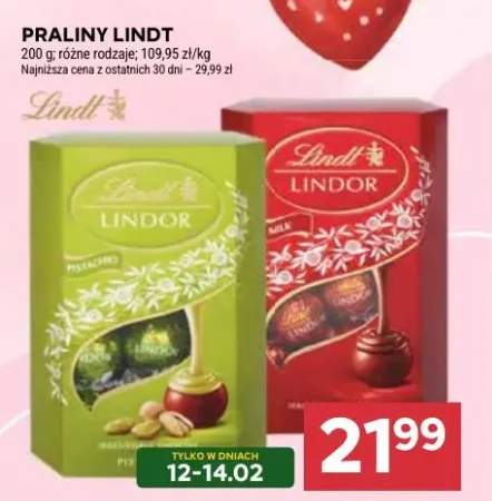 Praliny Lindor różne rodzaje