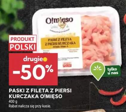 Paski z fileta z piersi kurczaka