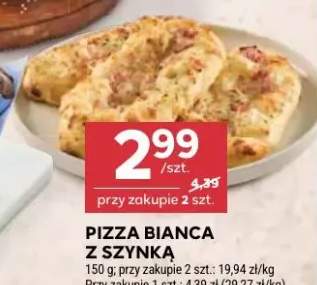 Pizza bianca z szynką