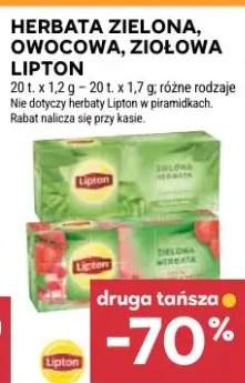 Herbata zielona, owocowa, ziołowa Lipton różne rodzaje