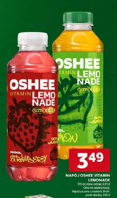 Napój Oshee Vitamin Lemonade truskawka