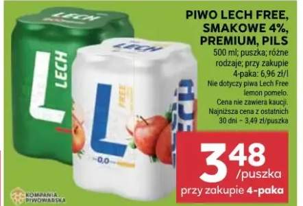 Piwo Lech Free smakowe 4%