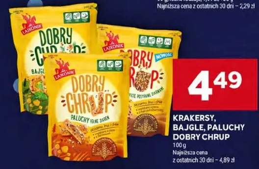 Krakersy, bajgle, paluchy Dobry Chrup
