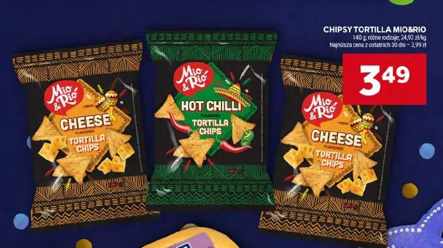 Chipsy tortilla Mio&Rio Hot Chilli