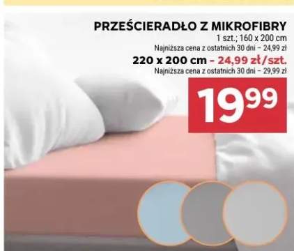 Prześcieradło z mikrofibry