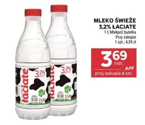 Mleko świeże 3.2% łaciate