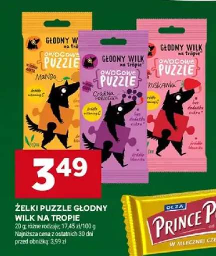 Żelki puzzle głodny wilk na tropie