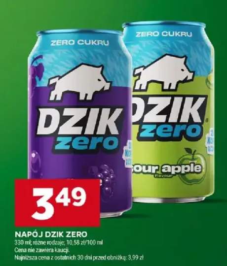 Napój Dzik zero