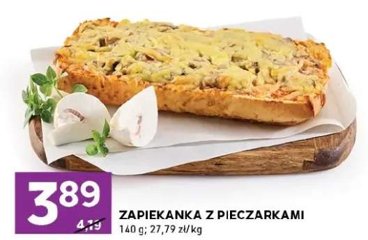 Zapiekanka z pieczarkami