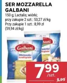 Ser Mozzarella Galbani różne rodzaje