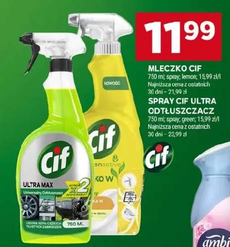 Spray Cif Ultra Odtłuszczacz