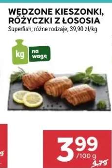 Wędzone kieszonki, różyczki z łososia superfish