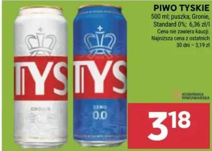 Piwo puszka Gronie, Standard 0%, różne rodzaje