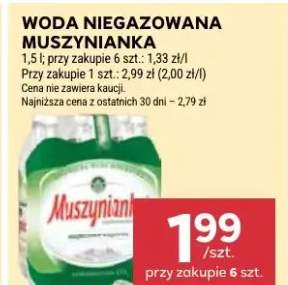 Woda niegazowana Muszynianka