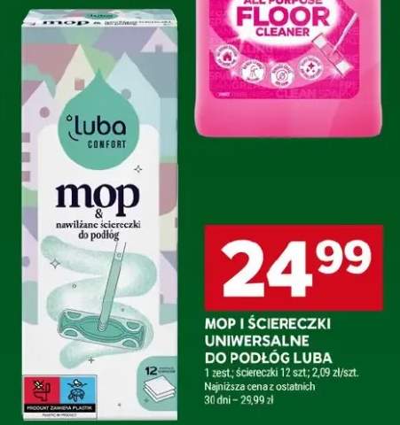 Mop i ściereczki uniwersalne do podłóg