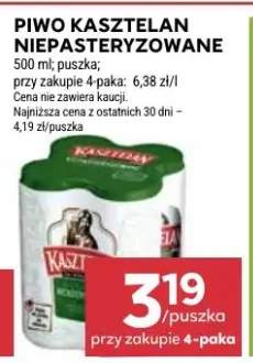 Piwo Kasztelan Niepasteryzowane