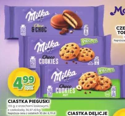 Ciastka pieguski z orzechami laskowymi z czekoladą