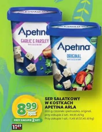 Ser sałątkowy w kostkach czosnek i pietruszka, original