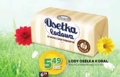 Lody osełka śmietankowa