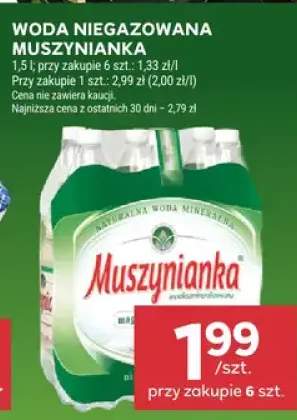 Woda niegazowana Muszynianka