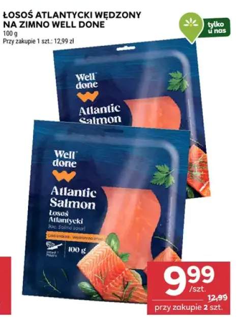 Łosoś atlantycki wędzony na zimno Well Done