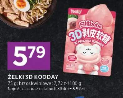 Żelki 3D brzoskwiniowe