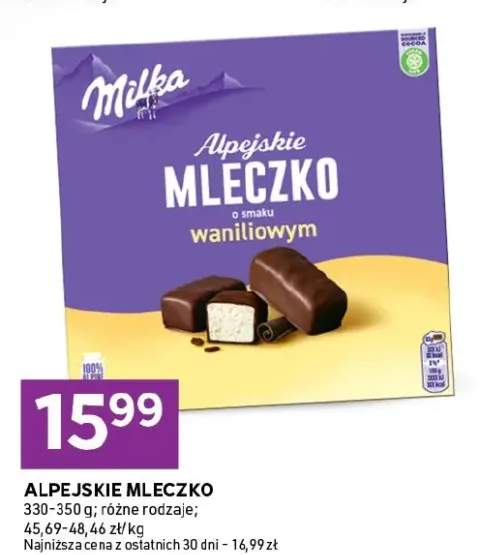 Alpejskie mleczko o smaku waniliowym