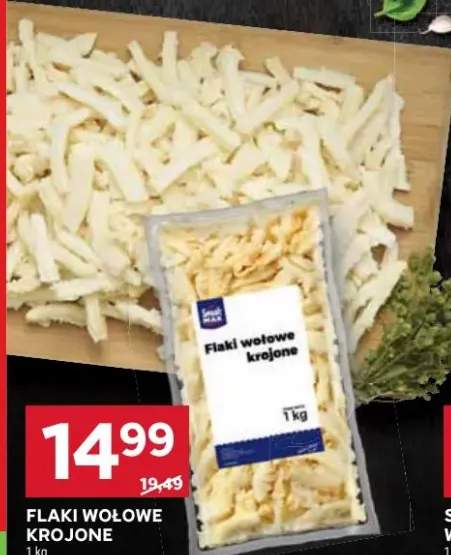 Flaki wołowe krojone