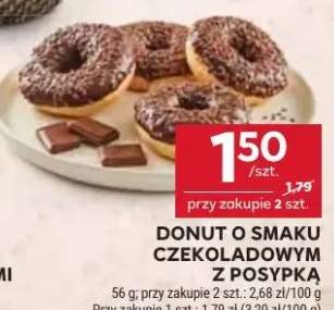 Donut o smaku czekoladowym z posypką