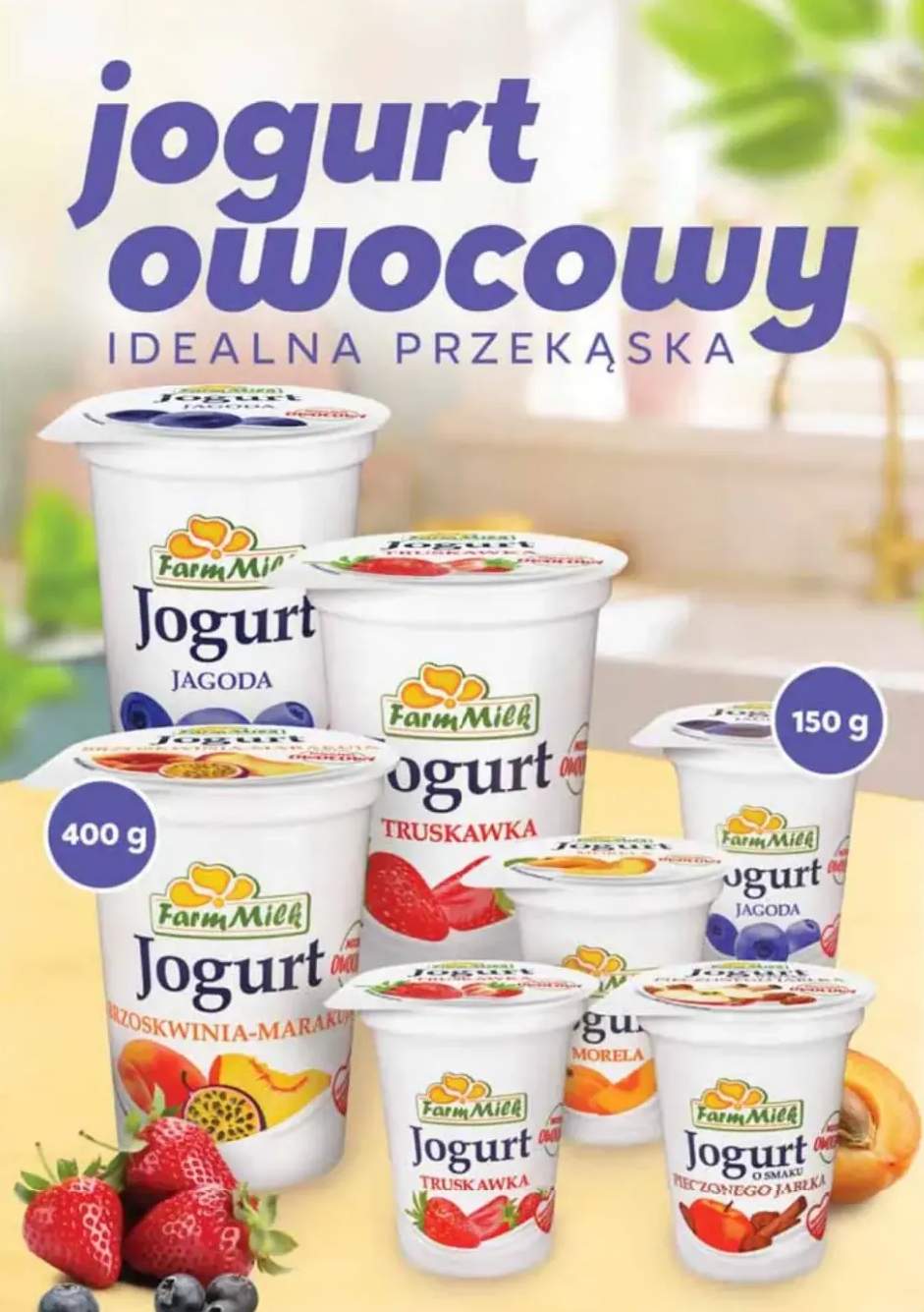 Jogurt owocowy jagoda