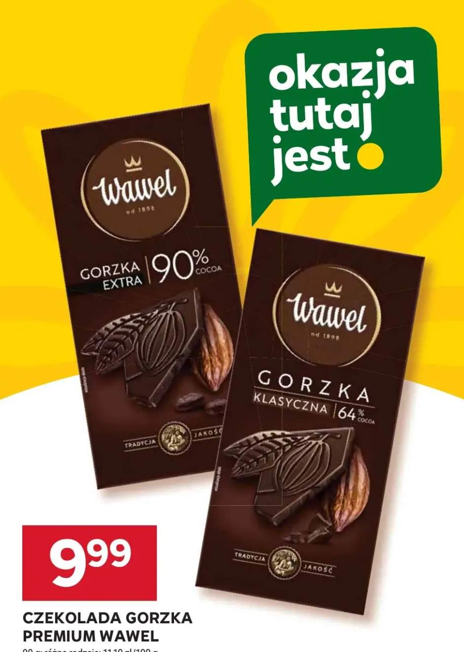 Czekolada gorzka premium klasyczna 64% cocoa