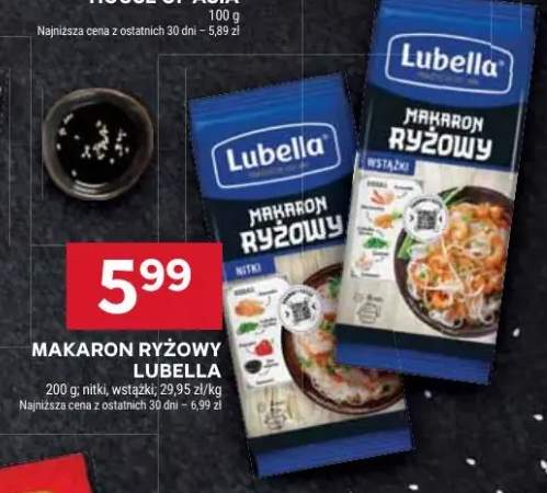 Makaron ryżowy nitki, wstążki