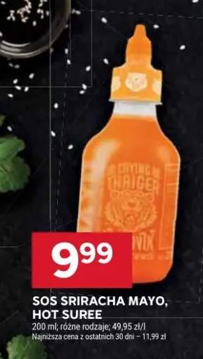 Sos sriracha mayo, hot suree różne rodzaje