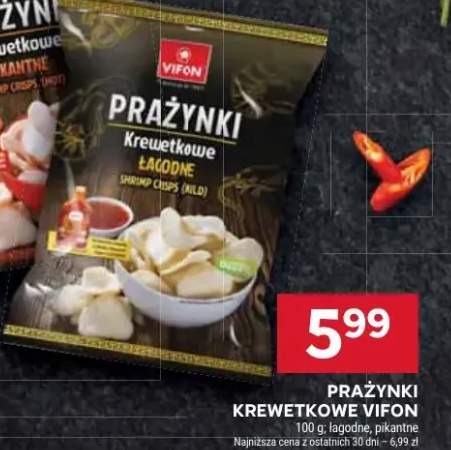 Prażynki krewetkowe łagodne