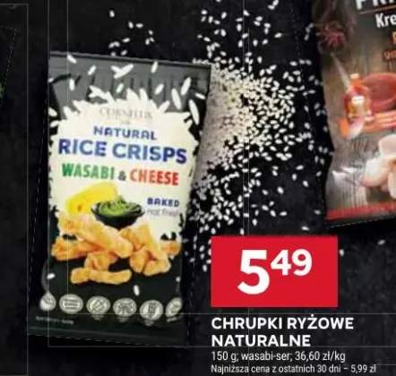 Chrupki ryżowe naturalne wasabi + ser