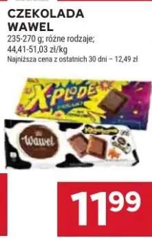 Czekolada Wawel różne rodzaje