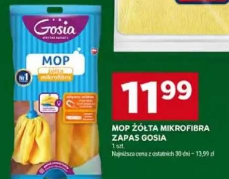 Mop żółta mikrofibra zapas