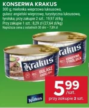 Konserwa mięciutka wieprzowa, gulasz angielski wieprzowy, tursyuszyna luksusowa, tyrolska