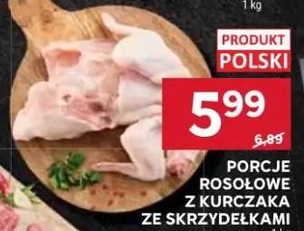 Porcje rosołowe z kurczaka ze skrzydełkami