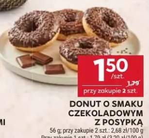 Donut o smaku czekoladowym z posypką