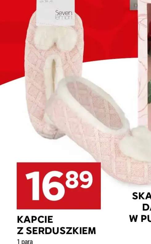 Kapcie z serduszkiem