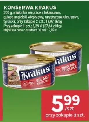Konserwa krakus gulasz angielski wieprzowy
