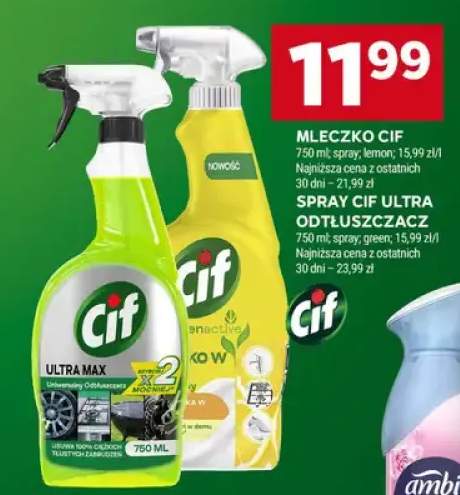 Spray Cif Ultra odtłuszczacz
